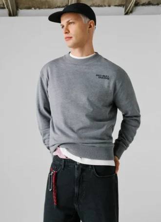 Sweatshirt mit Rundhalsausschnitt und normaler Passform