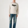 Sweatshirt mit Rundhalsausschnitt und normaler Passform Sweatshirt mit Rundhalsausschnitt und normaler Passform