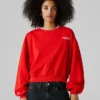 Sweatshirt mit Rundhalsausschnitt und normaler Passform Sweatshirt mit Rundhalsausschnitt und normaler Passform