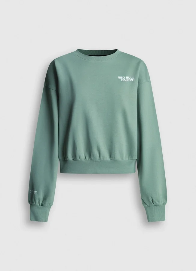 Sweatshirt mit Rundhalsausschnitt und normaler Passform Sweatshirt mit Rundhalsausschnitt und normaler Passform
