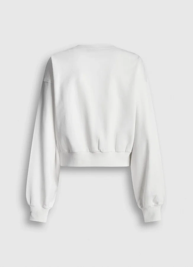 Sweatshirt mit Rundhalsausschnitt und normaler Passform Sweatshirt mit Rundhalsausschnitt und normaler Passform