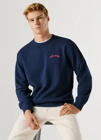 Sweatshirt mit Rundhalsausschnitt und Rückenaufdruck