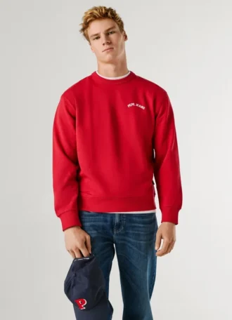 Sweatshirt mit Rundhalsausschnitt und Rückenaufdruck