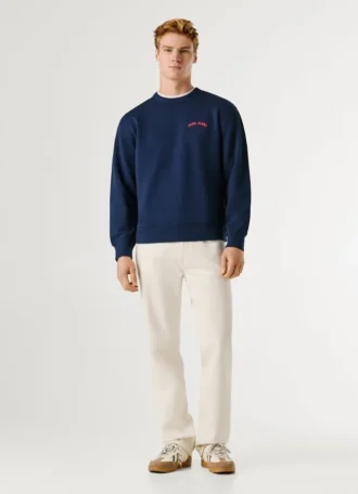 Sweatshirt mit Rundhalsausschnitt und Rückenaufdruck