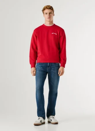 Sweatshirt mit Rundhalsausschnitt und Rückenaufdruck