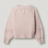 Sweatshirt mit Rundhalsausschnitt und Spitze