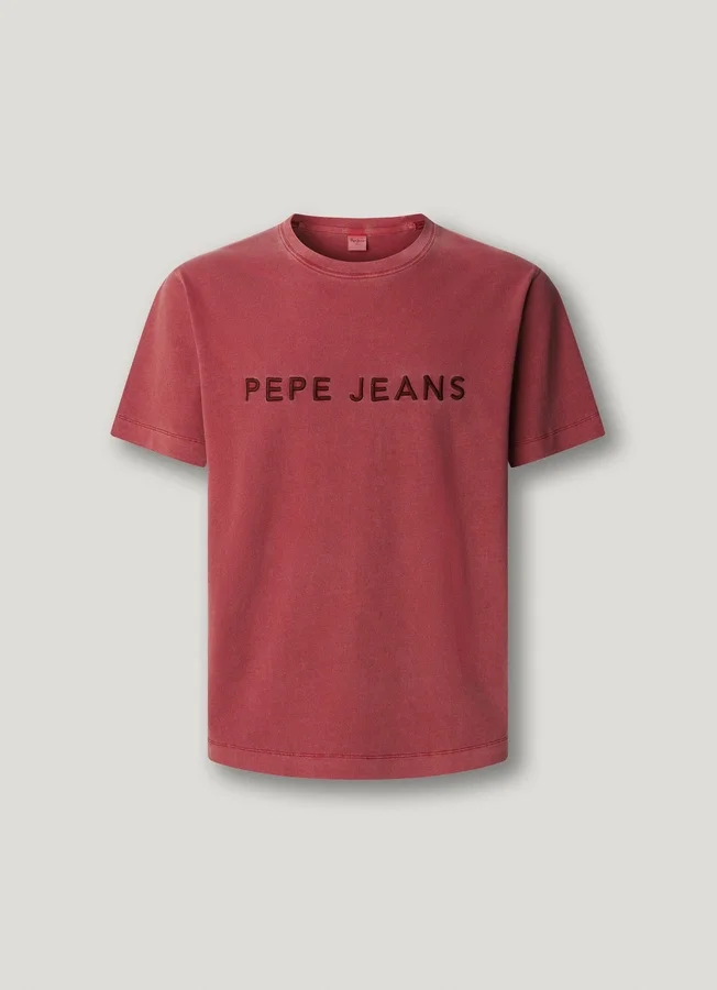 T-Shirt in Regular Fit mit gesticktem Logo T-Shirt in Regular Fit mit gesticktem Logo