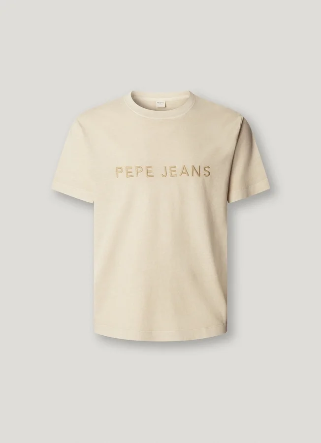T-Shirt in Regular Fit mit gesticktem Logo T-Shirt in Regular Fit mit gesticktem Logo