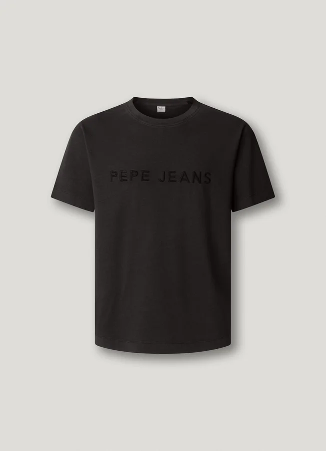 T-Shirt in Regular Fit mit gesticktem Logo T-Shirt in Regular Fit mit gesticktem Logo