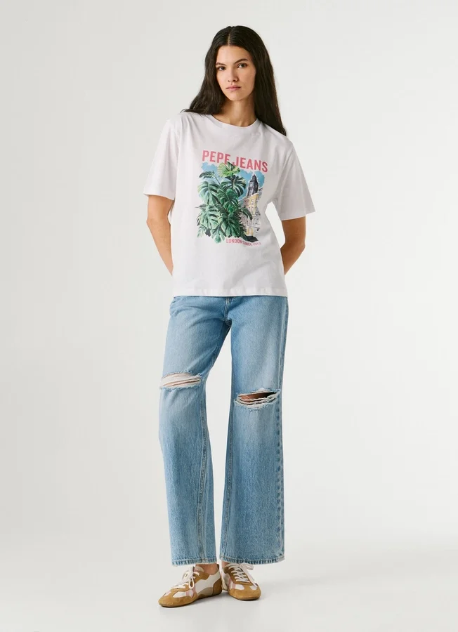 T-Shirt mit Aufdruck T-Shirt mit Aufdruck
