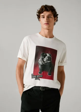 T-Shirt mit Aufdruck in Regular Fit