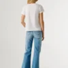 T-Shirt mit aufgedrucktem Blumenlogo