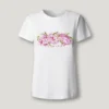 T-Shirt mit aufgedrucktem Blumenlogo