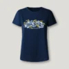 T-Shirt mit aufgedrucktem Blumenlogo