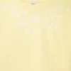 T-Shirt mit Blumenstickerei in lockerer Passform