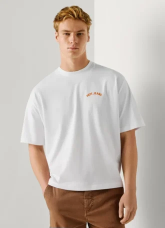 T-Shirt mit breiter Passform und Rückenaufdruck