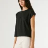 T-Shirt mit durchbrochenen Blumenverzierungen