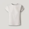 T-Shirt mit durchbrochenen Blumenverzierungen