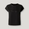 T-Shirt mit durchbrochenen Blumenverzierungen
