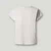 T-Shirt mit durchbrochenen Blumenverzierungen