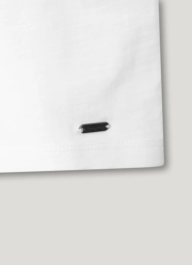 T-Shirt mit Fransen-Detail T-Shirt mit Fransen-Detail