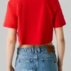 T-Shirt mit geradem Schnitt und Logo auf dem Ärmel