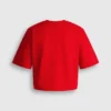 T-Shirt mit geradem Schnitt und Logo auf dem Ärmel