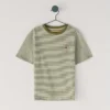 T-Shirt mit gerader Passform und Streifenmuster
