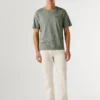 T-Shirt mit gerader Passform und Streifenmuster