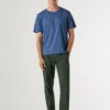 T-Shirt mit gerader Passform und Streifenmuster