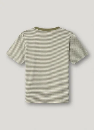 T-Shirt mit gerader Passform und Streifenmuster