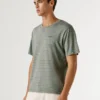 T-Shirt mit gerader Passform und Streifenmuster