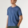 T-Shirt mit gerader Passform und Streifenmuster