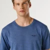 T-Shirt mit gerader Passform und Streifenmuster