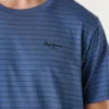 T-Shirt mit gerader Passform und Streifenmuster