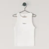 T-Shirt mit geripptem Logo-Print