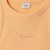 T-Shirt mit geripptem Logo-Print