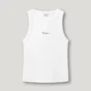 T-Shirt mit geripptem Logo-Print