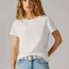 T-Shirt mit gesticktem Logo T-Shirt mit gesticktem Logo