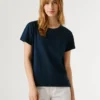 T-Shirt mit gesticktem Logo T-Shirt mit gesticktem Logo