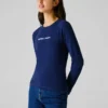 T-Shirt mit gesticktem Logo T-Shirt mit gesticktem Logo