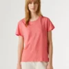 T-Shirt mit gesticktem Logo T-Shirt mit gesticktem Logo