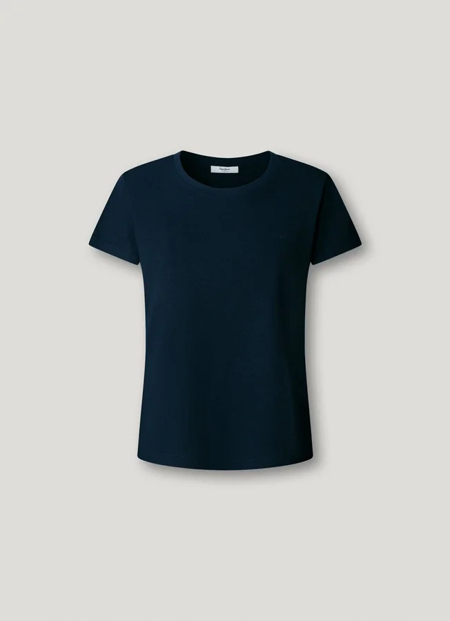 T-Shirt mit gesticktem Logo T-Shirt mit gesticktem Logo