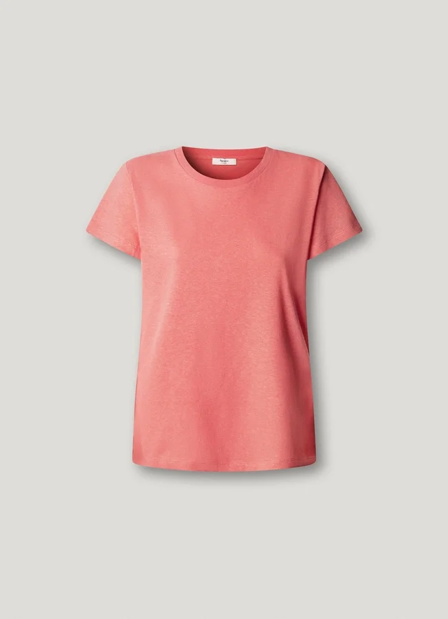 T-Shirt mit gesticktem Logo T-Shirt mit gesticktem Logo