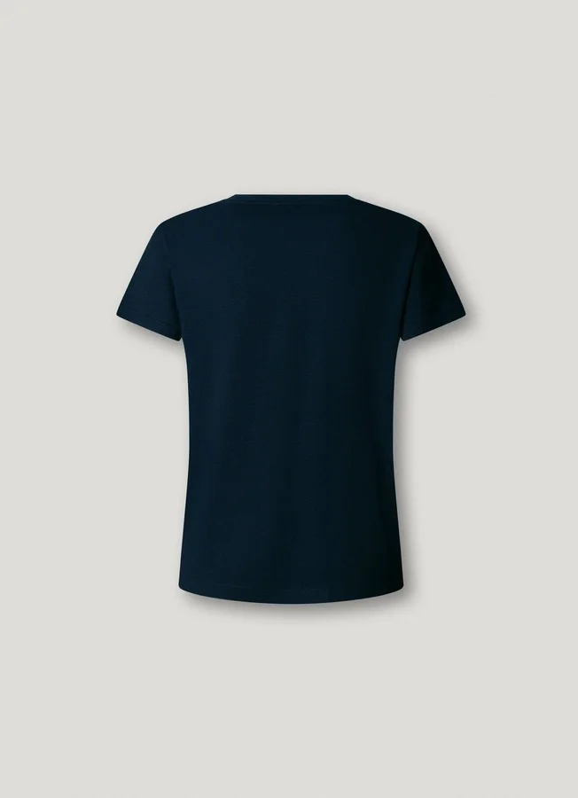 T-Shirt mit gesticktem Logo T-Shirt mit gesticktem Logo