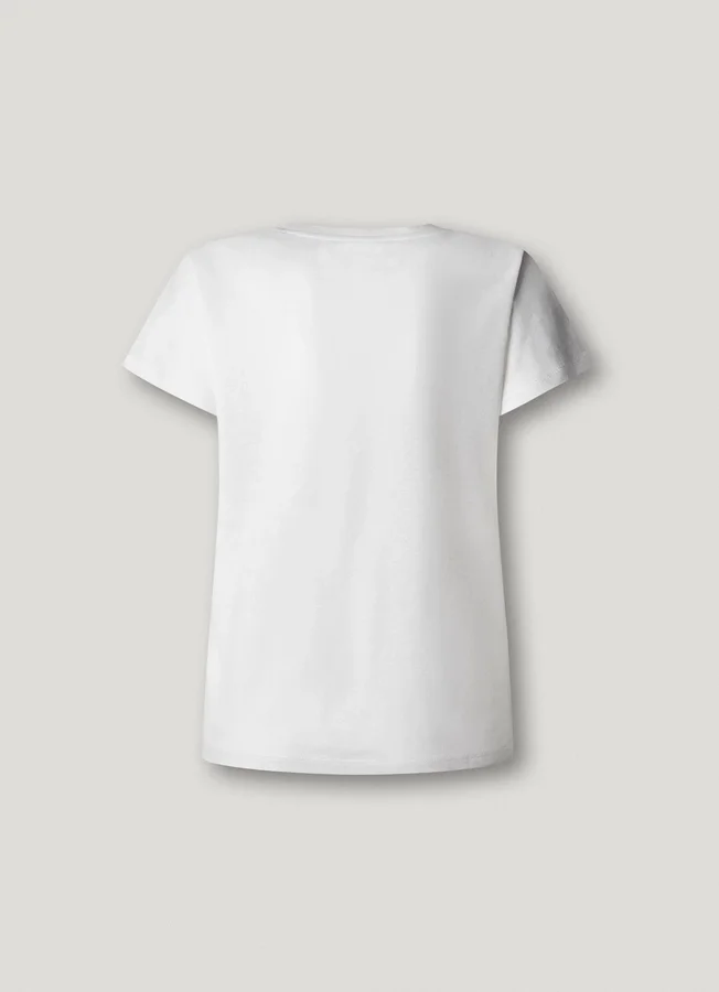 T-Shirt mit gesticktem Logo T-Shirt mit gesticktem Logo