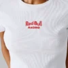 T-Shirt mit gesticktem Logo und Rippbündchen T-Shirt mit gesticktem Logo und Rippbündchen