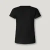T-Shirt mit gesticktem Logo und Rippstrick