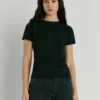 T-Shirt mit gesticktem W11-Logo T-Shirt mit gesticktem W11-Logo