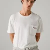 T-Shirt mit lockerer Passform und Brusttasche